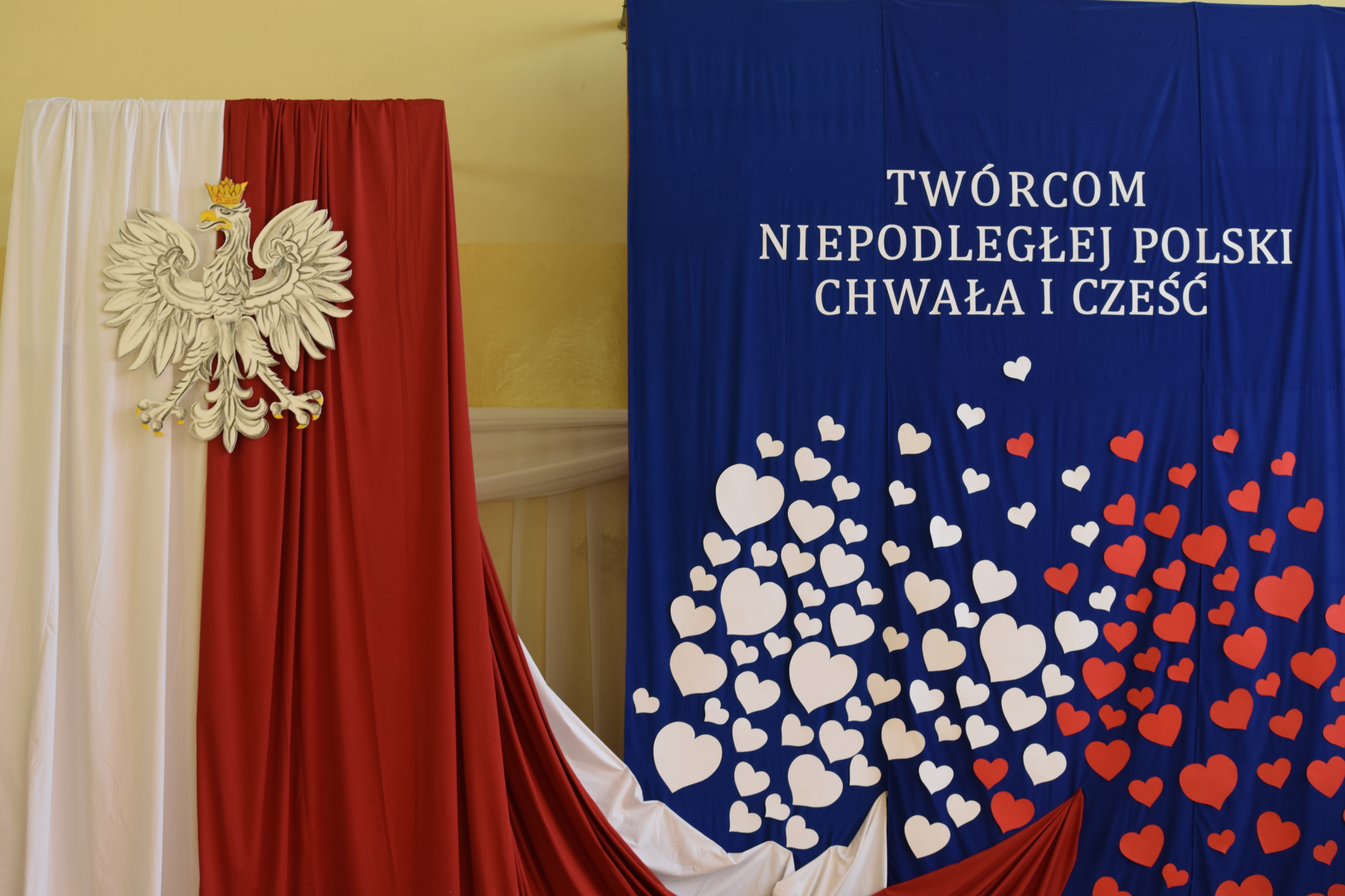Uroczystość nadania szkole imienia Twórców Niepodległej Polski